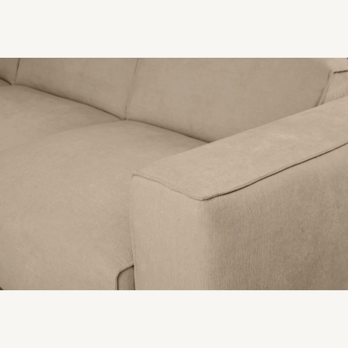 Hudson Nowoczesny narożnik wypoczynkowy z funkcją spania Tkanina Holms 22